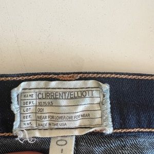 current/elliott size 32 dark wash the straight leg ace jeans